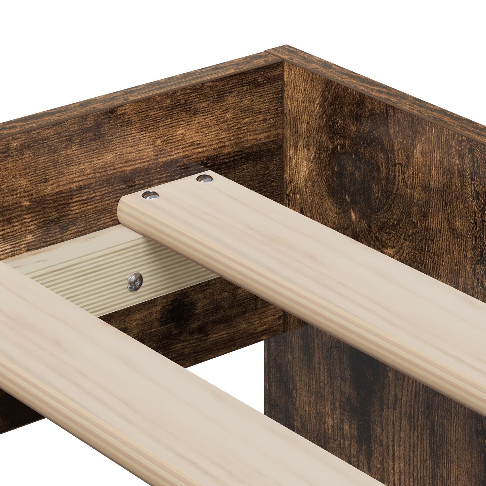 Opbergbedframe Gerookte Eiken 100X200 Cm