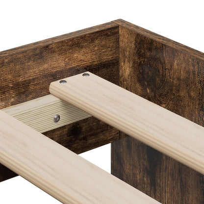 Opbergbedframe Gerookte Eiken 100X200 Cm