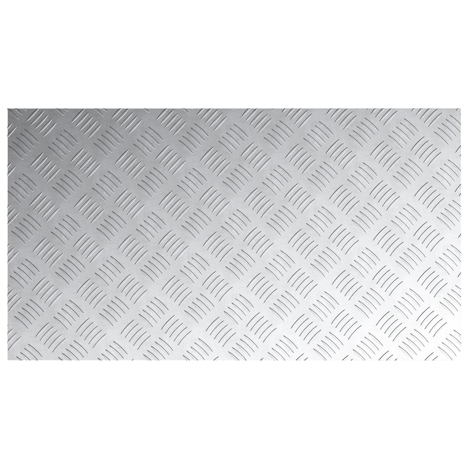 Aluminium Checker Platen 2 Stuks Antislip 90X50 Cm 90 x 50 x 0.3 cm Rechthoekig
