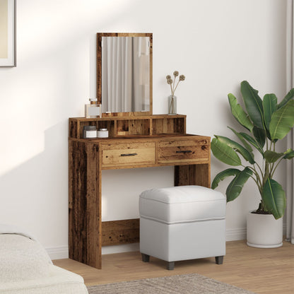 Kaptafel Met Laden Oud Hout 79 x 41 x 140 cm Oude hout