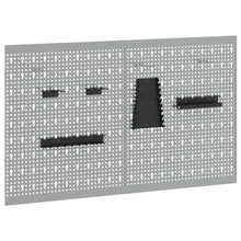 Pegboards 2 Stuks Met 8 Accessoires Grijs 50X Staal 60 cm