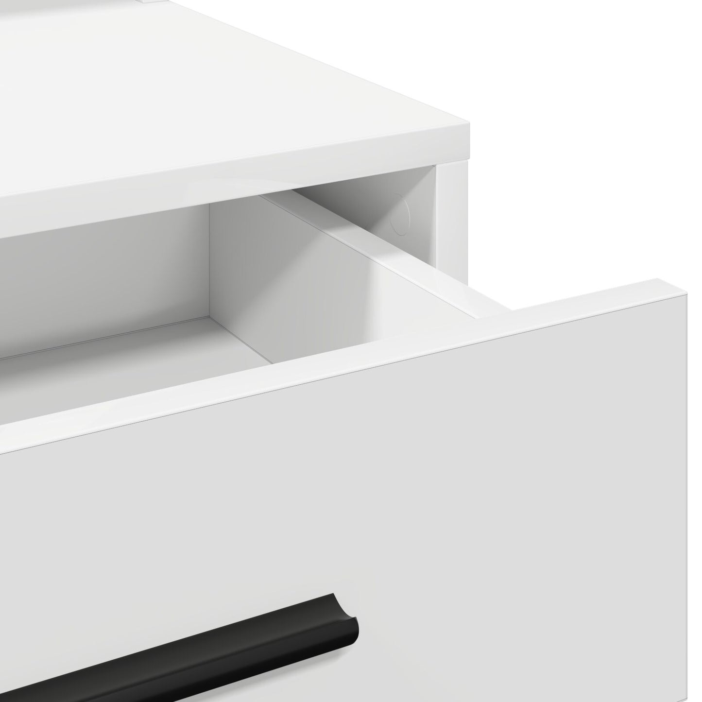 Kaptafel Met Led-Verlichting, , 79 x 41 x 135 cm Wit