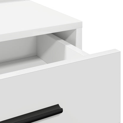Kaptafel Met Led-Verlichting, , 79 x 41 x 135 cm Wit