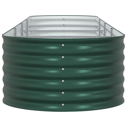 Tuin Raised Bed Gegalvaniseerd Staal 400 x 80 x 44 cm Groen