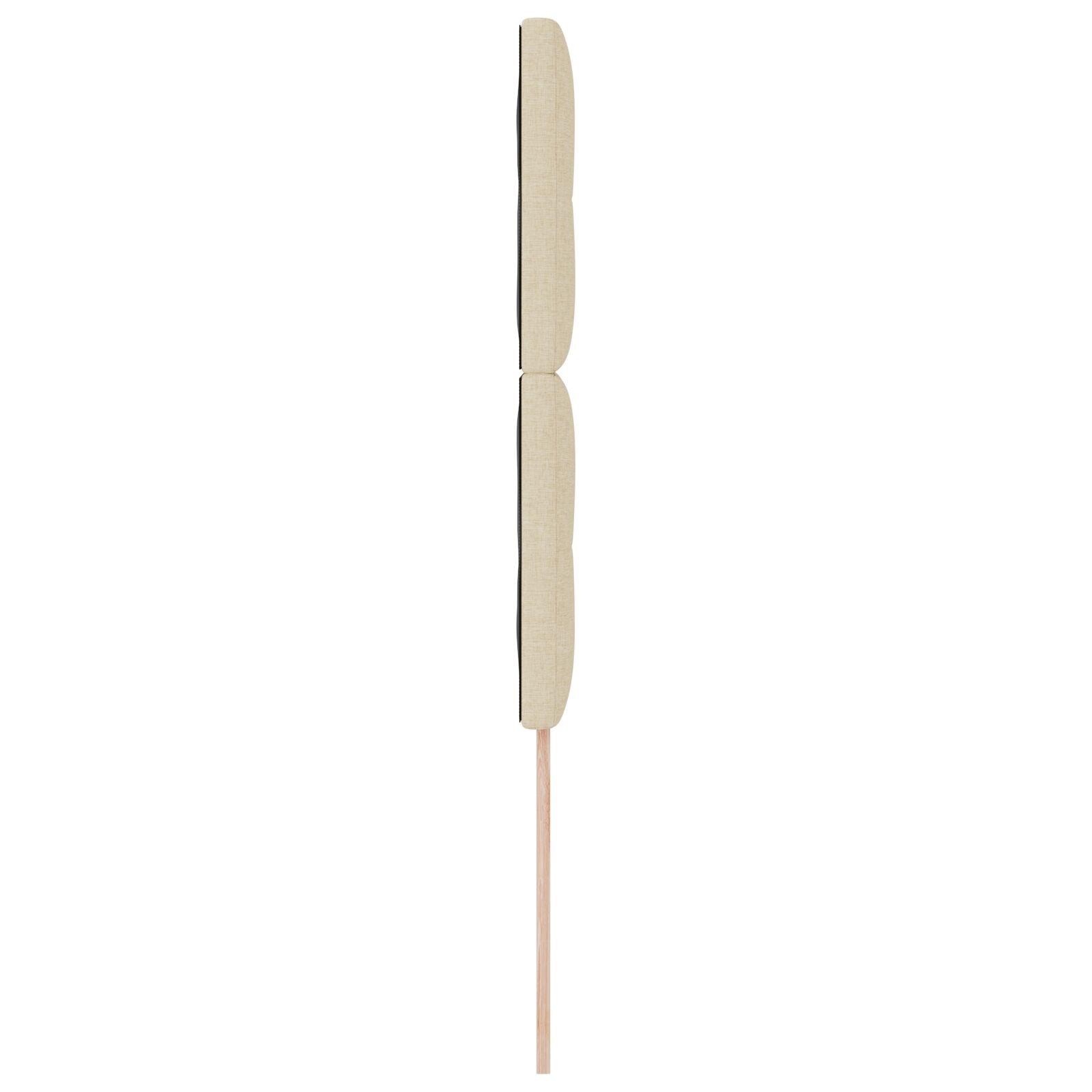 Hoofdbord Met Knopen Tufted Stof Crème 100 cm Hoog hoofdbord
