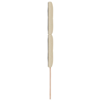 Hoofdbord Met Knopen Tufted Stof Crème 100 cm Hoog hoofdbord