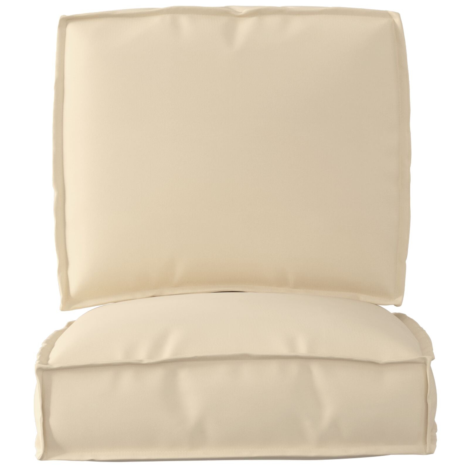 Pallet Kussen Set Set Van 2 Beige Polyester Vulling Middel
