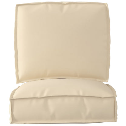 Pallet Kussen Set Set Van 2 Beige Polyester Vulling Middel