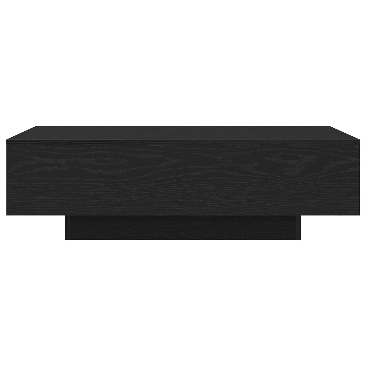 Salontafel Zwart Eiken 100X30X36,5 Cm Bewerkt Hout