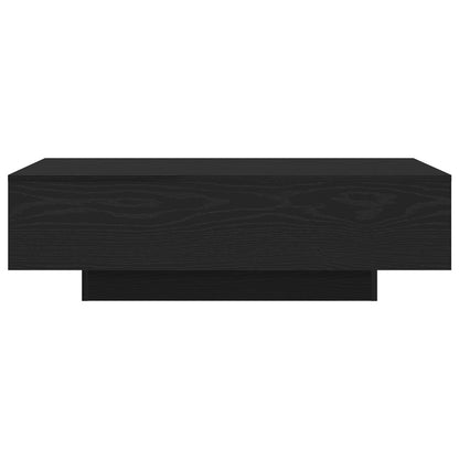Salontafel Zwart Eiken 100X30X36,5 Cm Bewerkt Hout