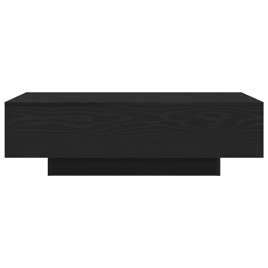 Salontafel Zwart Eiken 100X30X36,5 Cm Bewerkt Hout