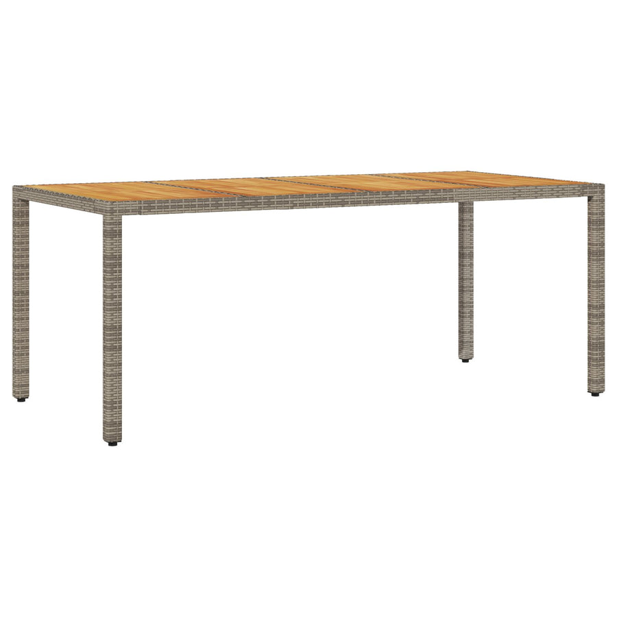 9-Delige Tuin Eettafel Set Met Kussens Grijs Poly Rattan