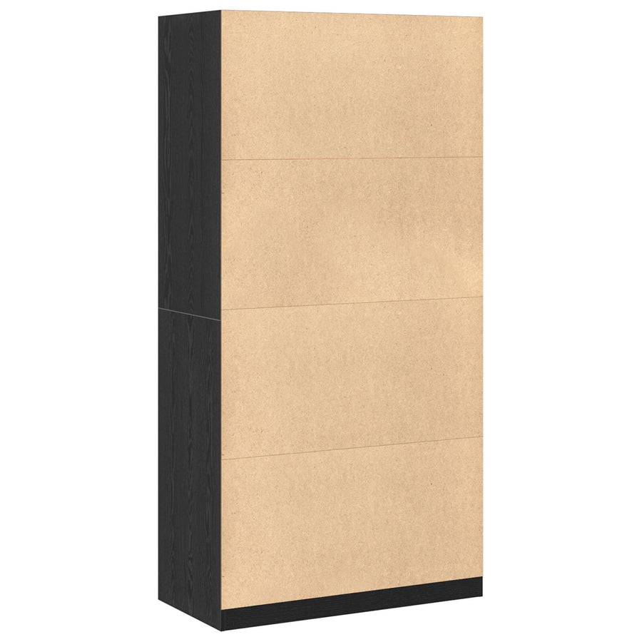 Zwarte Eiken Kast - 100X50X200 Cm