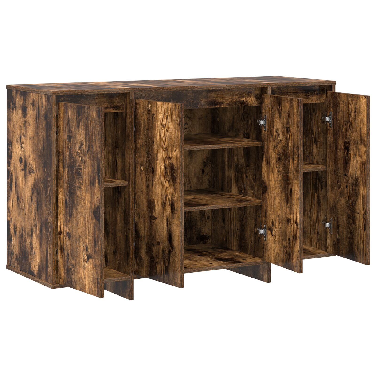 Gerookt Eiken Dressoir Gerookt Eiken Bewerkt Hout 120 X 41 X 75 Cm