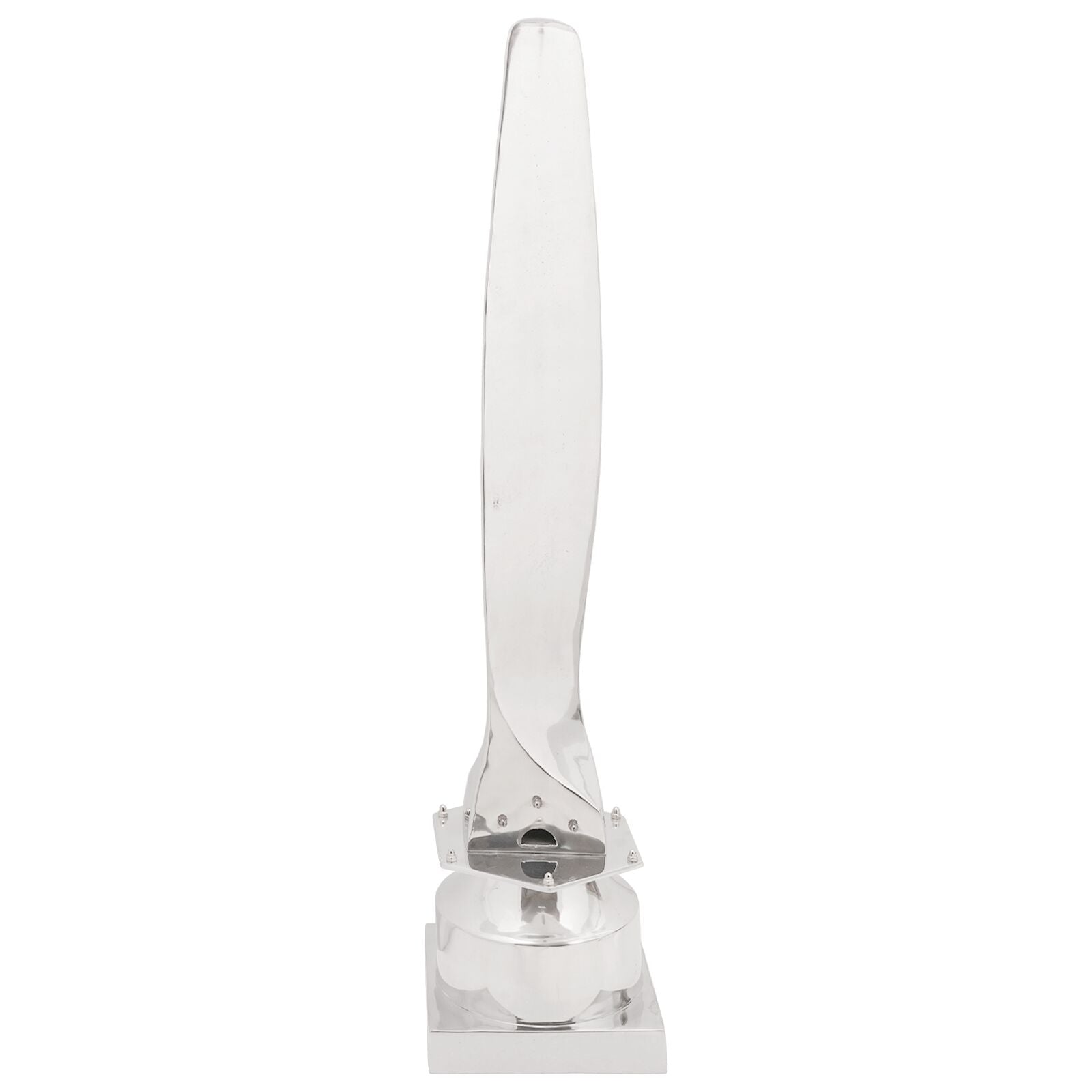 Beeld Zilver 26X26X110 Cm Aluminium Half Propeller