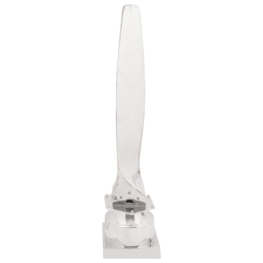 Beeld Zilver 26X26X110 Cm Aluminium Half Propeller