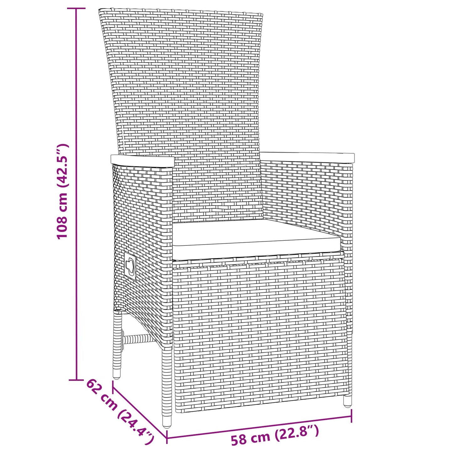 5-Delige Tuinset Met Kussens Grijs Poly Rattan