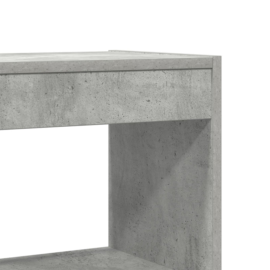Beton Grijze Boekenplank Beton Grijs Behandeld Hout