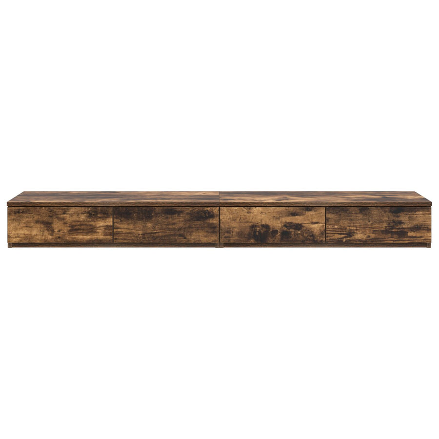 Nachtkastje Bewerkt Hout Gerookt eiken 160 x 36,5 x 16,5 cm