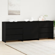 Dressoir 70x41x75 cm zwart