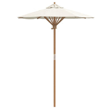 Tuinparasol 150X210 Cm Bamboe 150 x 150 x 210 cm Crème Wit