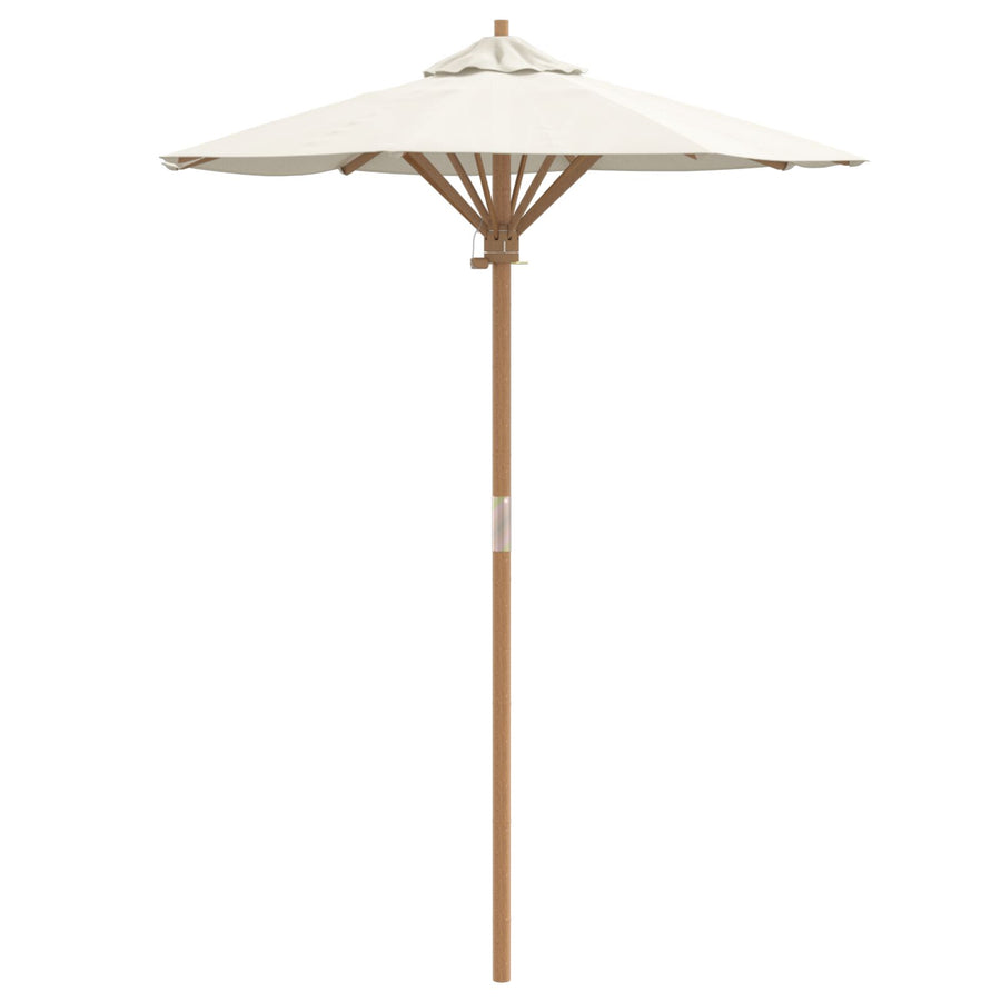 Tuinparasol 150X210 Cm Bamboe 150 x 150 x 210 cm Crème Wit