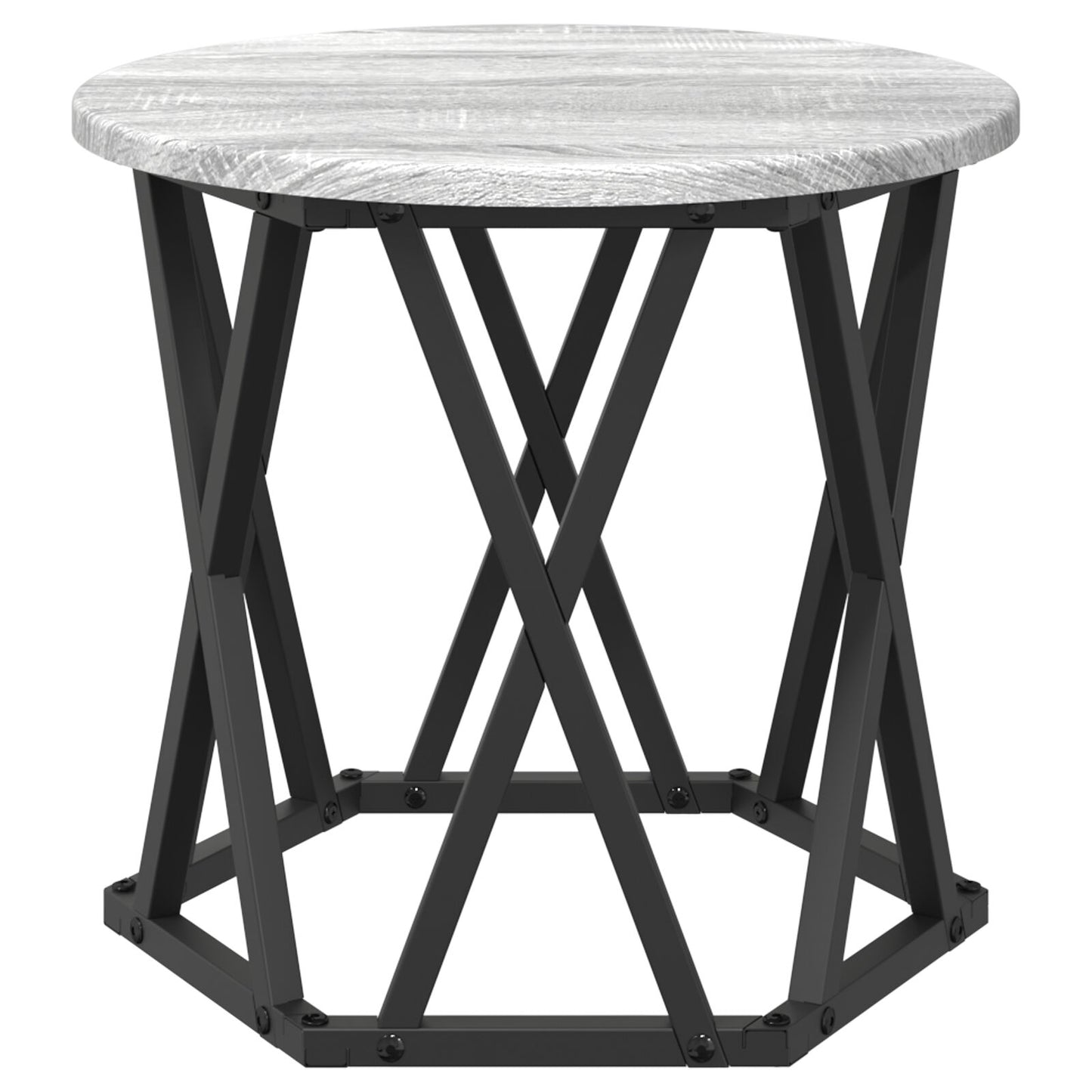 Nesting Bijzettafels 3 Pcs Bewerkt Hout Grijze sonoma