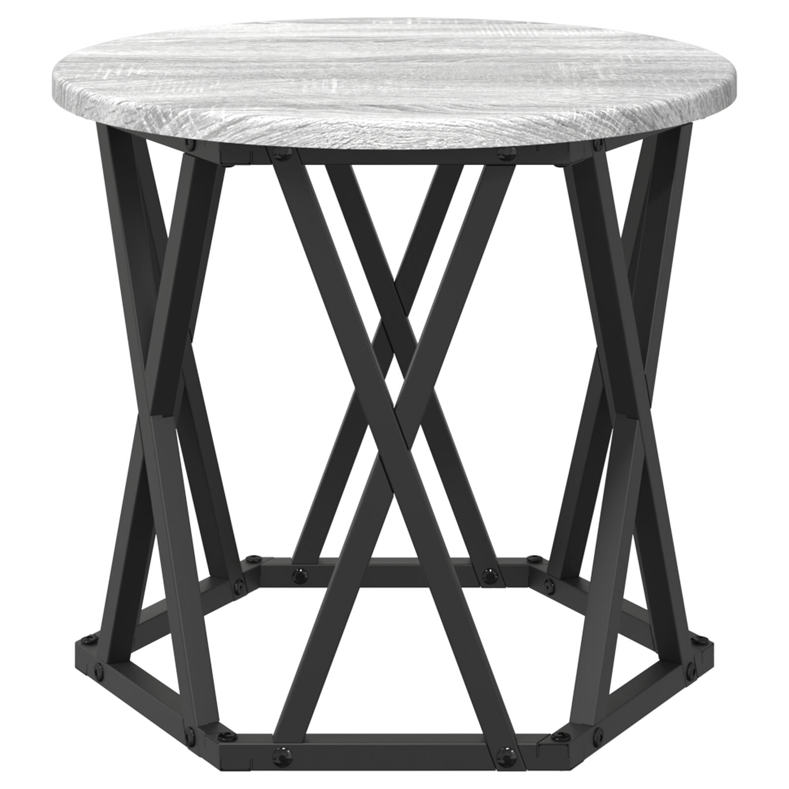 Nesting Bijzettafels 3 Pcs Bewerkt Hout Grijze sonoma