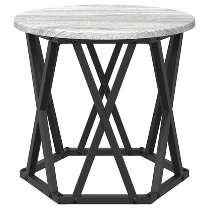Nesting Bijzettafels 3 Pcs Bewerkt Hout Grijze sonoma