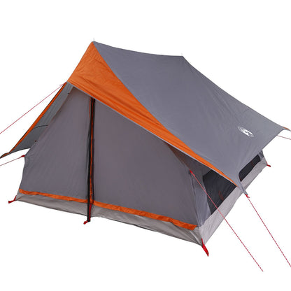 Familie Tent A-Frame 7-Persoon Grijs en Oranje Waterdicht