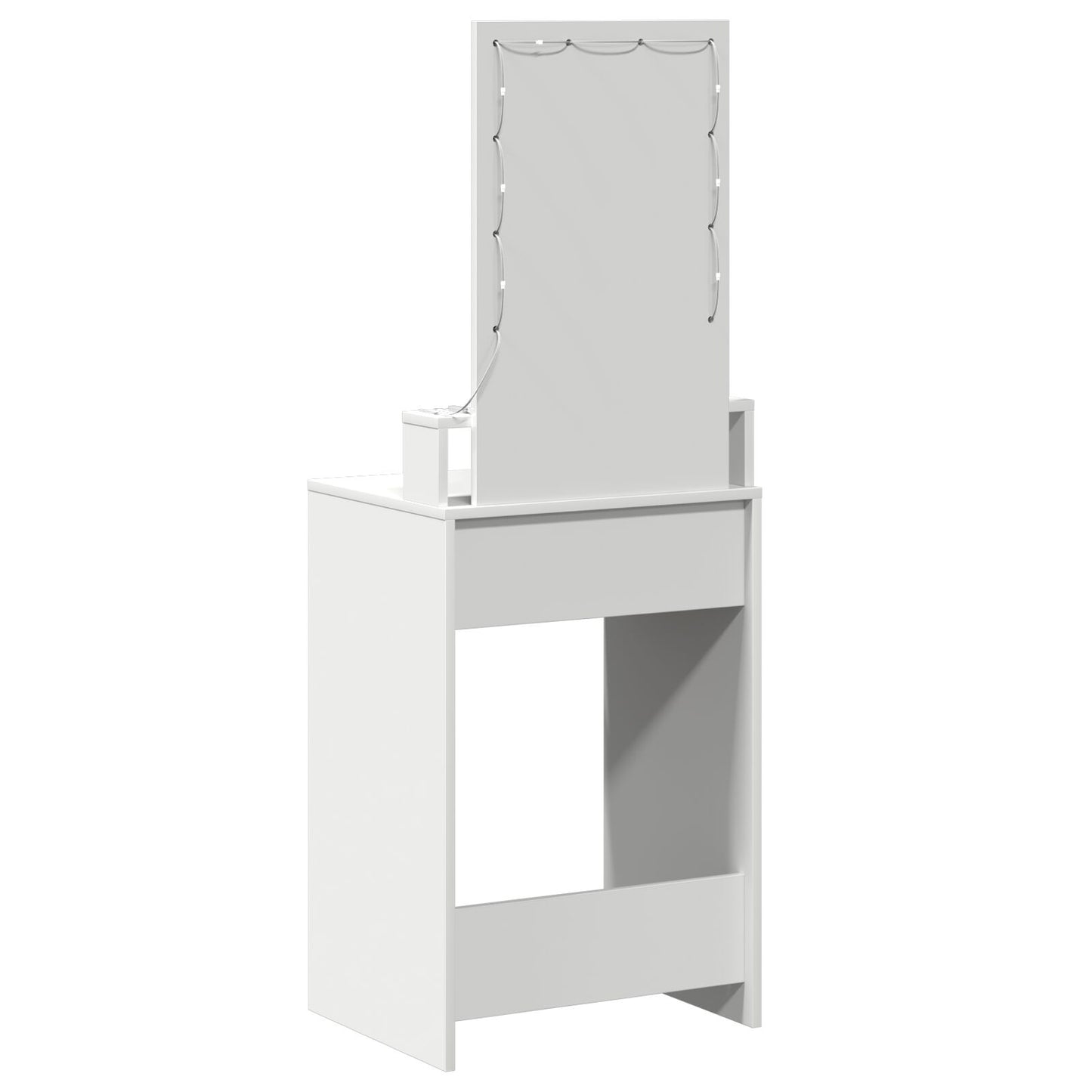 Kaptafel Met Led-Verlichting Wit 50 x 41 x 140 cm