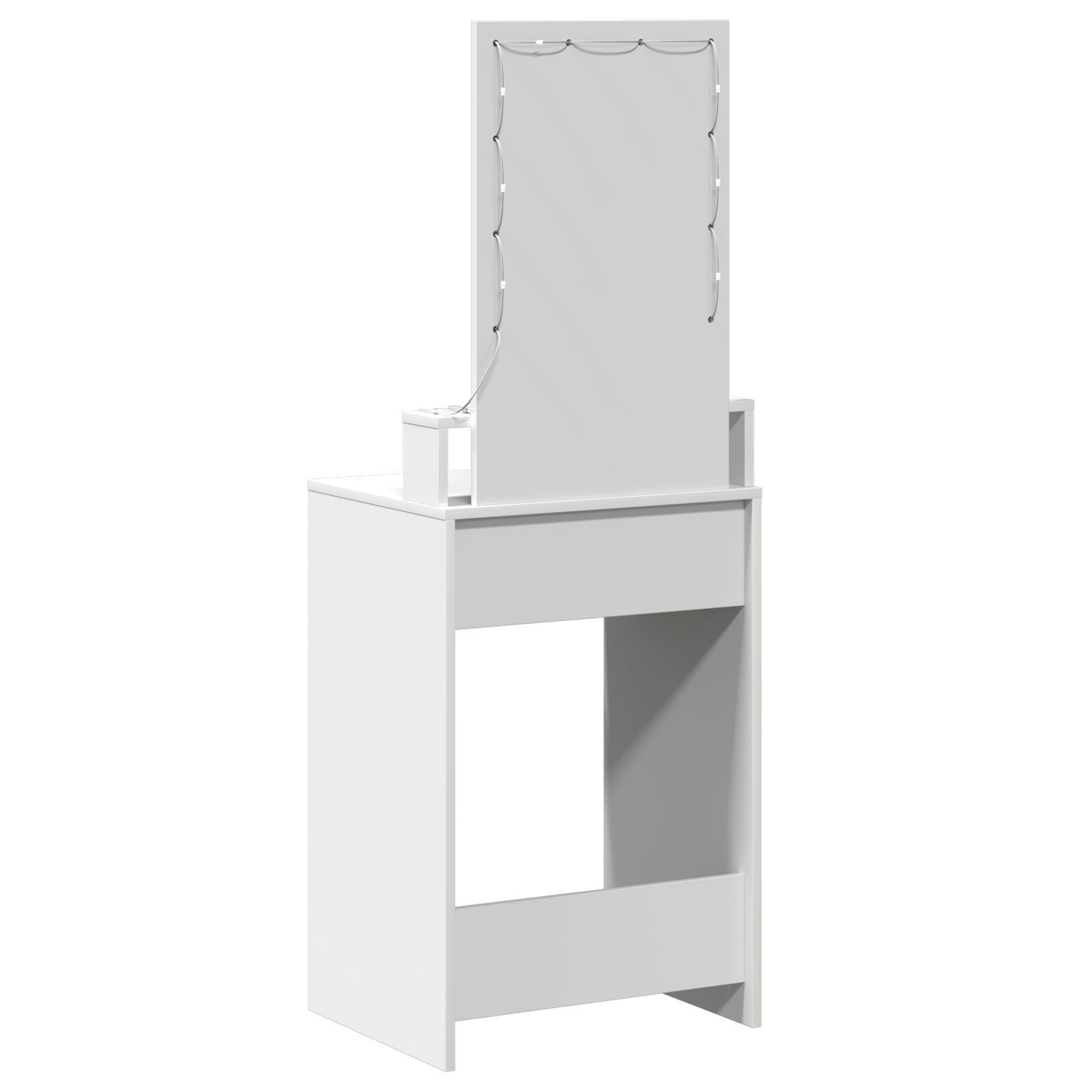 Kaptafel Met Led-Verlichting Wit 50 x 41 x 140 cm