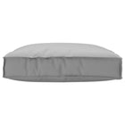 Palletkussen 80x80x12 cm grijs polyester
