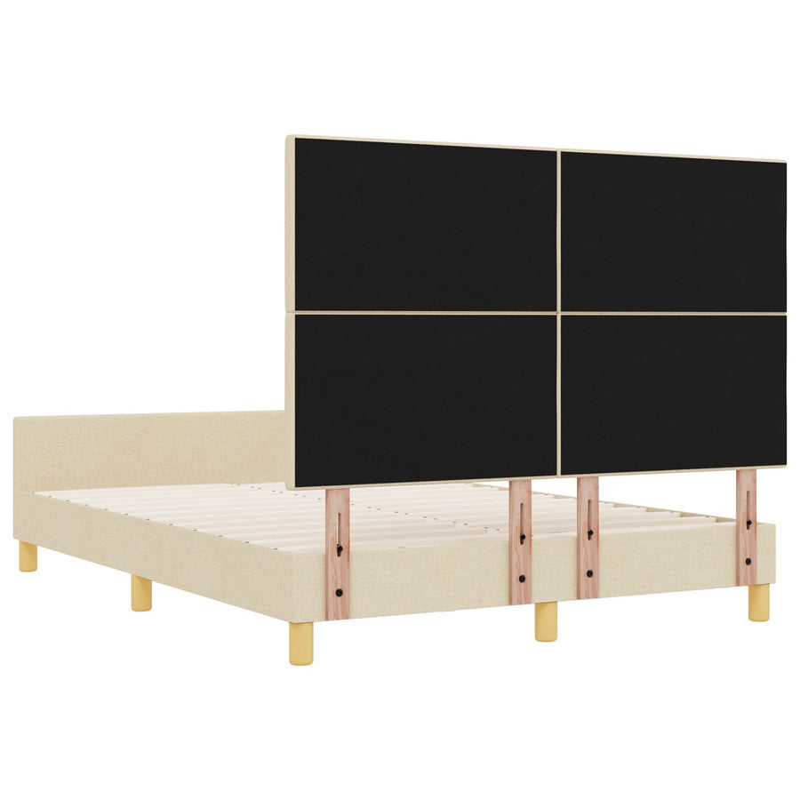 Bedframe Crème 140X200 Cm Stof Crème
