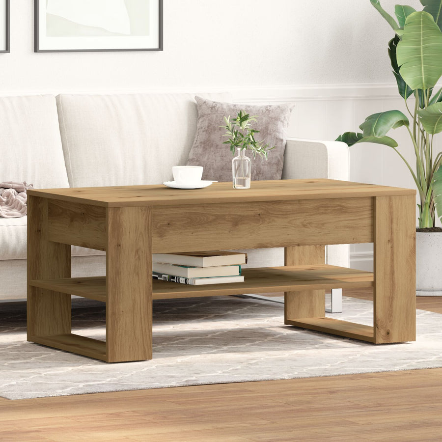 Salontafel Artisan Eiken 102X55X45 Cm Gemaakt Van Hout