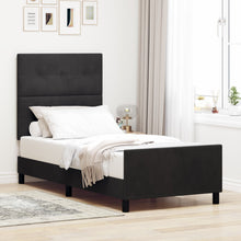 Bedframe Zwart 80X200 Cm Velvet Crème