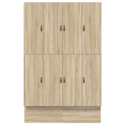 Opslagbedframe Sonoma Eiken Bewerkt Hout 236.5 X 150 X 31.5 Cm Artisanaal Eiken