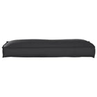 Kussen 120x40x12 cm zwart polyester