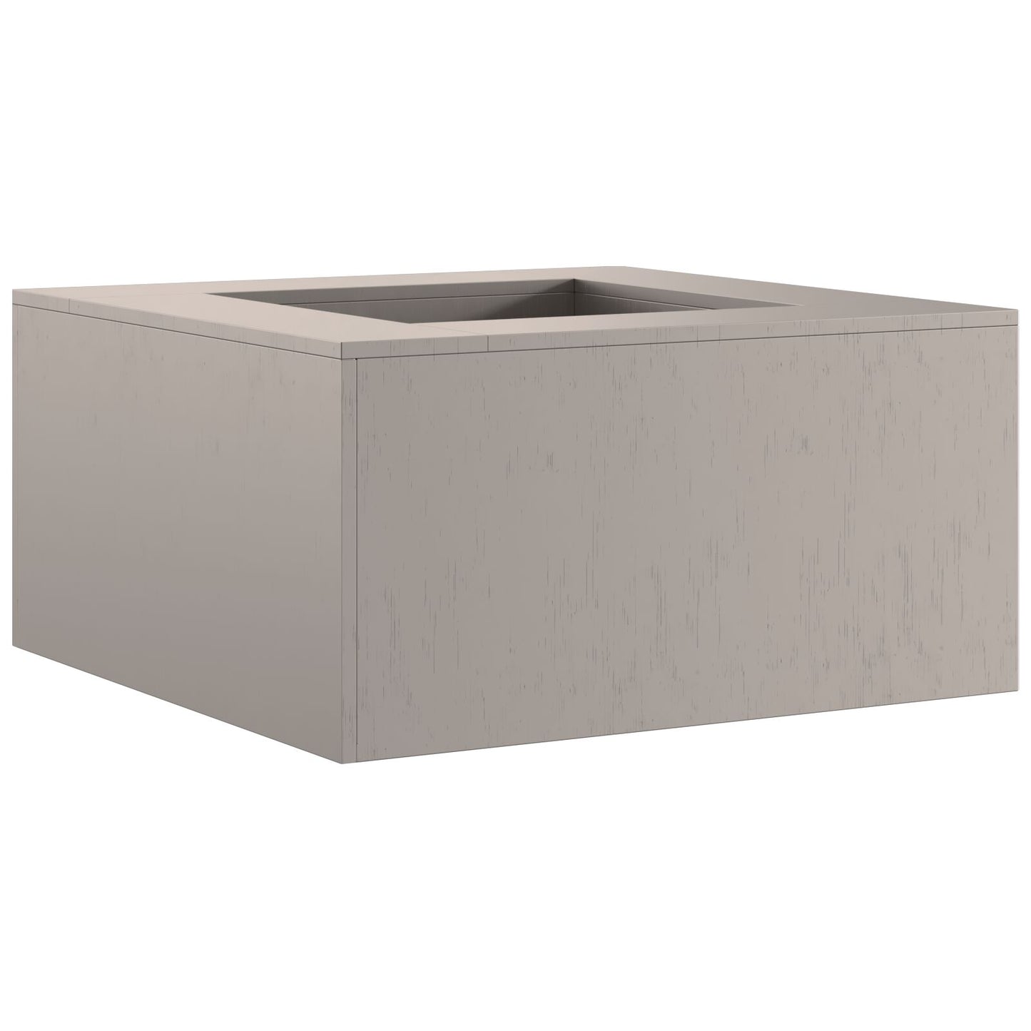 Vuurkorf Vierkant Weervast Staal 80 x 80 x 40 cm Roestbestendig staal/Bruin