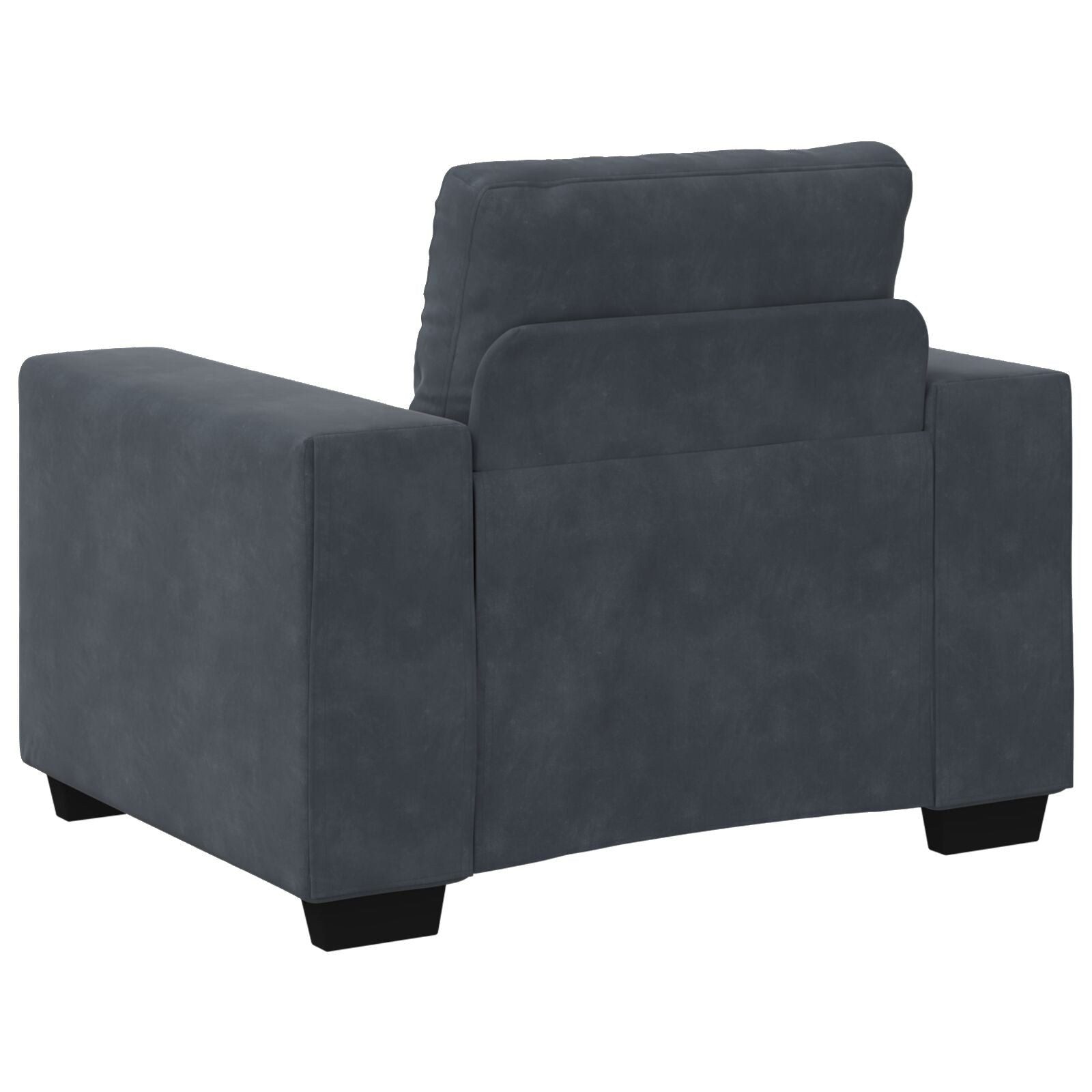 3-Delige Bankset Met Kussens Donkergrijs Velvet