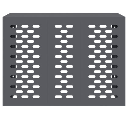 Airconditioner Cover Staal Anthraciet 110 x 50 x 80 cm