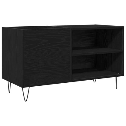 Recordkast Zwart Eiken 84,5X38X48 Cm Hout