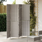 Kamerverdeler grijs 195x180 cm poly rattan