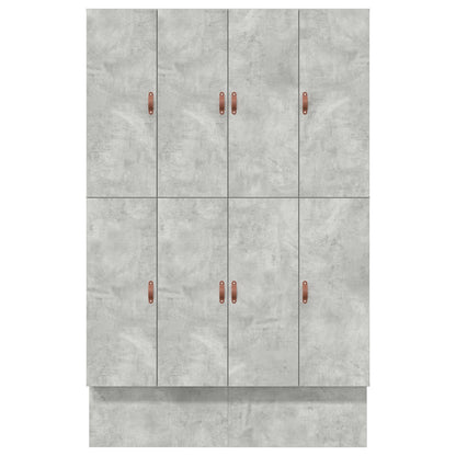 Opbergbedframe Grijs Bewerkt Hout 135,5 X 190 X 31,5 Cm Artisanaal Eiken