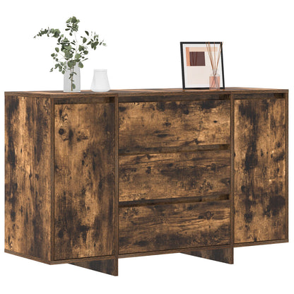 Dressoir Gerookte Eik Massief Hout Dressoir Rechthoekig