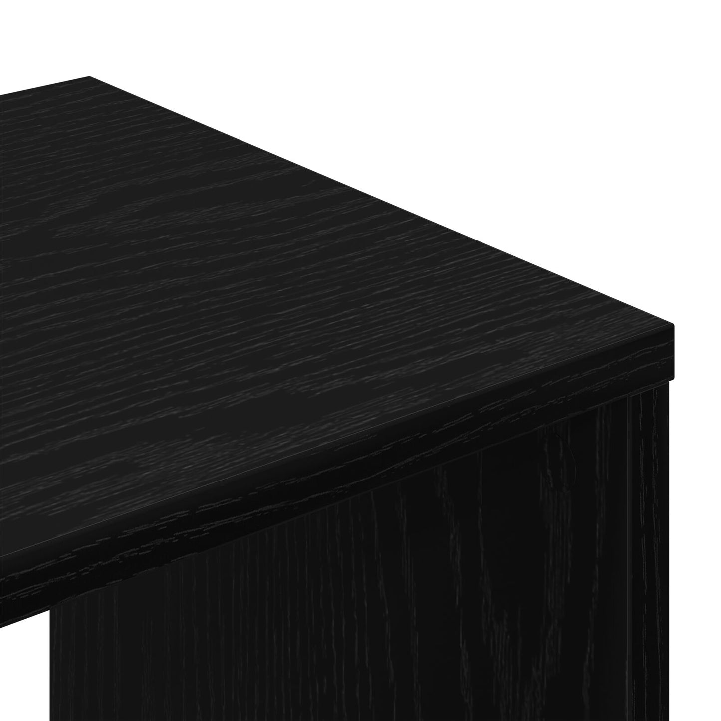Tv-Kasten 2 Stuks Zwart Eiken 100X30X30 Cm Bewerkt Hout