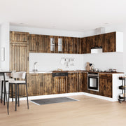 Keukenkast 80x46,5x81,5 cm gerookt eiken