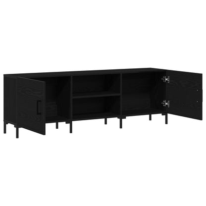 Tv-Meubel 150X30X50 Cm Engineered Hout Zwart eiken