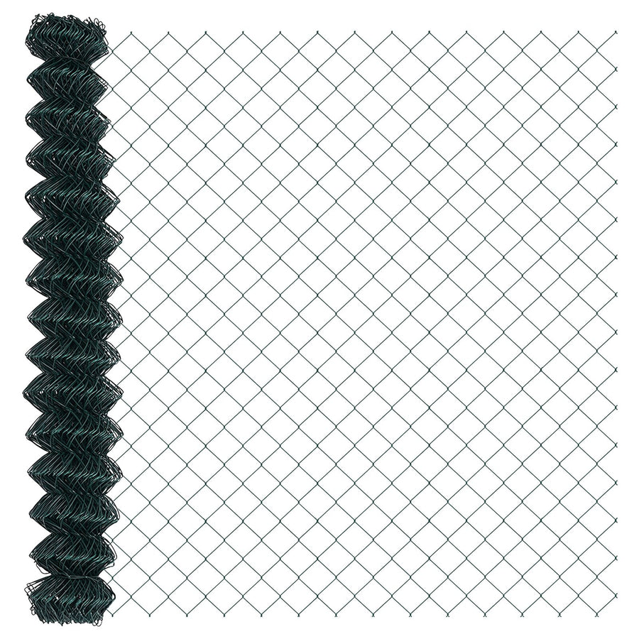 Tuinhek Set Set Van 2 Groen Metaal 25X1.5 M Duurzaam Tuinhek