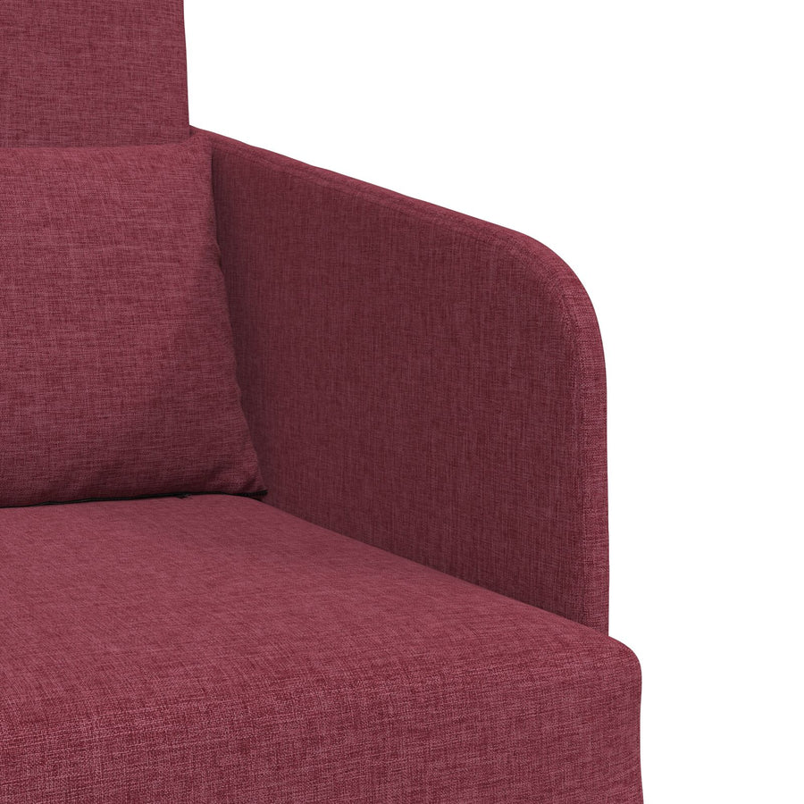 Vloer Sofa Bed 2-In-1 65X80X83 Cm Stof Bordeauxrood